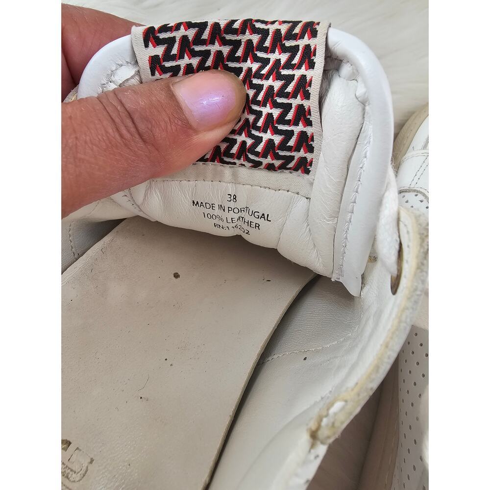 Zodic & Voltaire Womens white Sneakers leather lace up size 38 - Picture 7 of 9